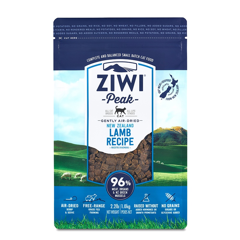巅峰Ziwi Peak 风干羊肉配方猫粮1kg