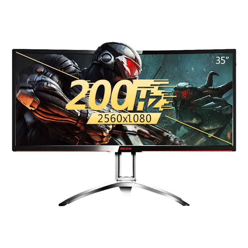 AOC(AGON) 爱攻II AG352QCX 35英寸大屏 2K高清 200Hz高刷新 1800R曲度 全接口 ΔE<3 游戏电竞曲面电脑显示器
