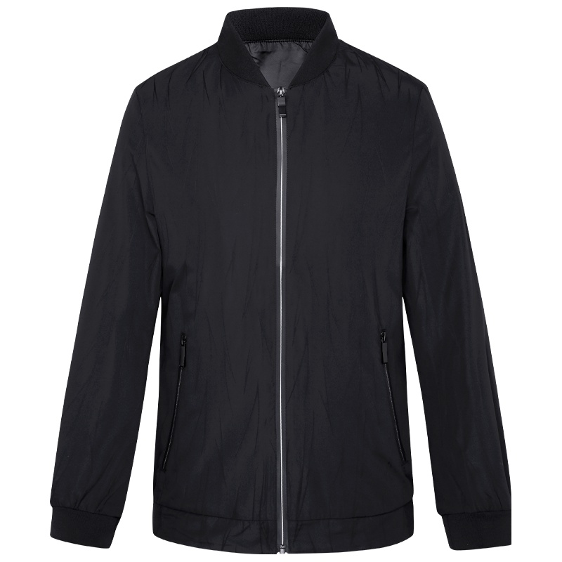 HODO红豆男装 男士夹克 2019春季新款时尚休闲提花男士棒球领夹克外套