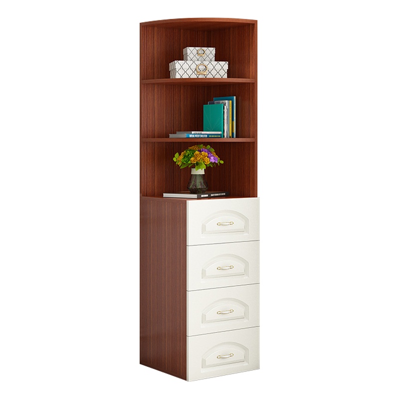 汉诺鑫威角柜转角柜三角形置物架小尺寸客厅抽屉储物角落拐角柜边角墙角柜[工厂现做 7天内发货]