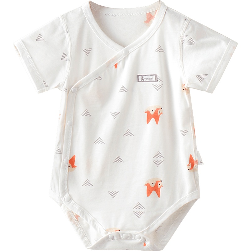 童泰(TONGTAI)夏季婴儿衣服1-18月新生儿纯棉短袖侧开包屁衣儿童内衣