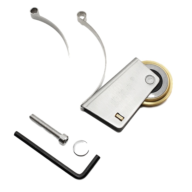 衣柜推拉门滑轮凹凸不锈钢铜轮阿斯卡利浴室玻璃移门轨道上下滚轮吊轮配件 铜下凸轮[不含上轮]1个价