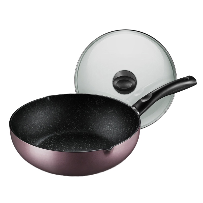 美的 麦饭石不粘锅 28cm