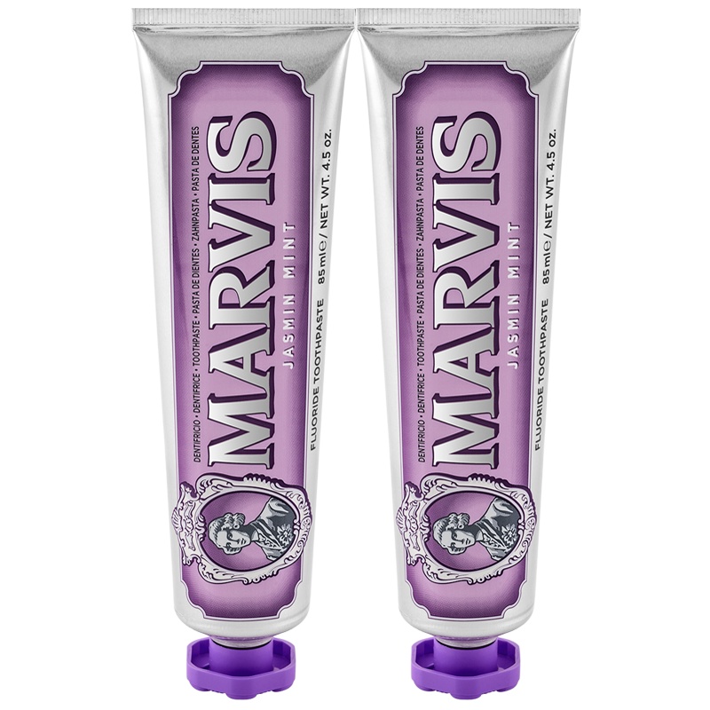 MARVIS玛尔仕茉莉薄荷味牙膏（紫色）85ml+85ml