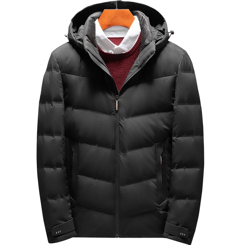 雅鹿男装冬款新品男士连帽羽绒服90白鸭绒外套1134YA20826