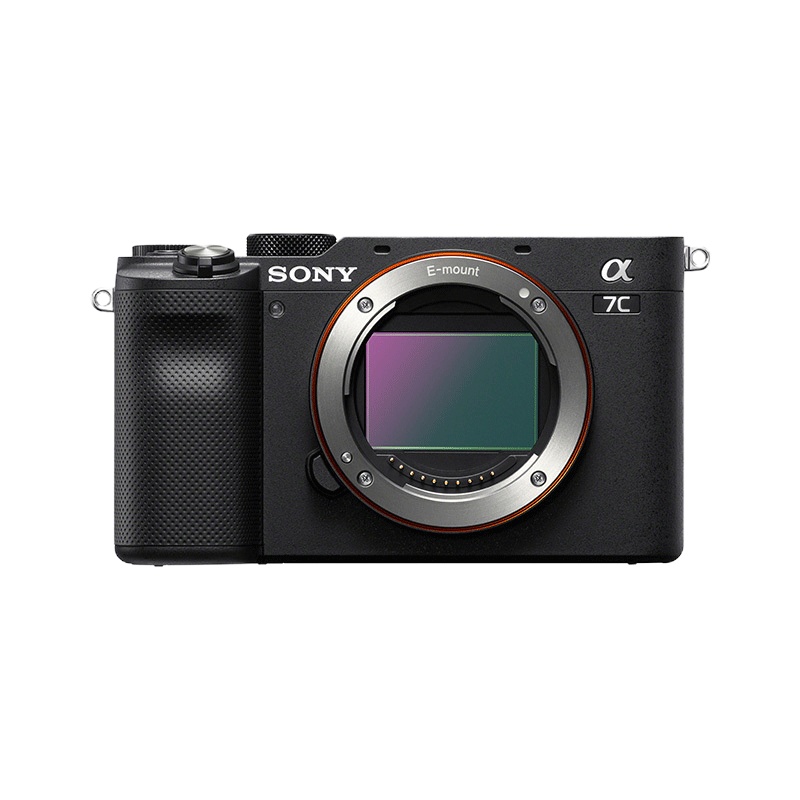 索尼(SONY)Alpha 7C 全画幅微单数码相机 轻便小巧 黑色(ILCE-7C/A7C/α7C)侧翻式液晶屏 新机小7
