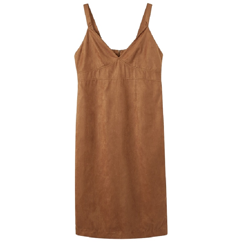 拉夏贝尔吊带连衣裙针织上衣两件套女夏季新款中长过膝裙子时尚套装30083187