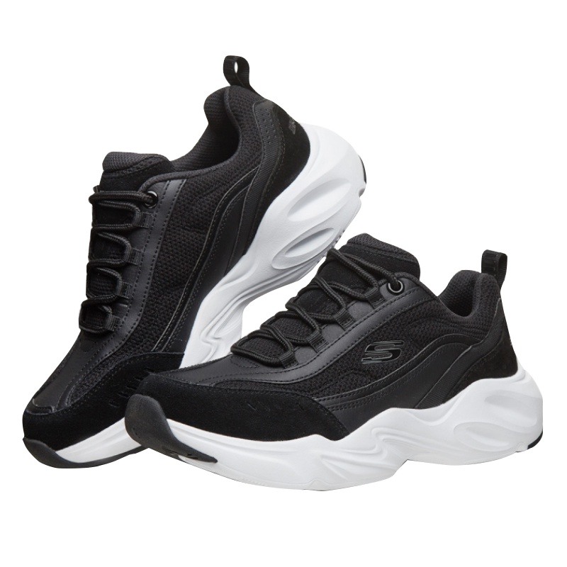 Skechers斯凯奇女士时尚绑带休闲鞋66666229-BLK