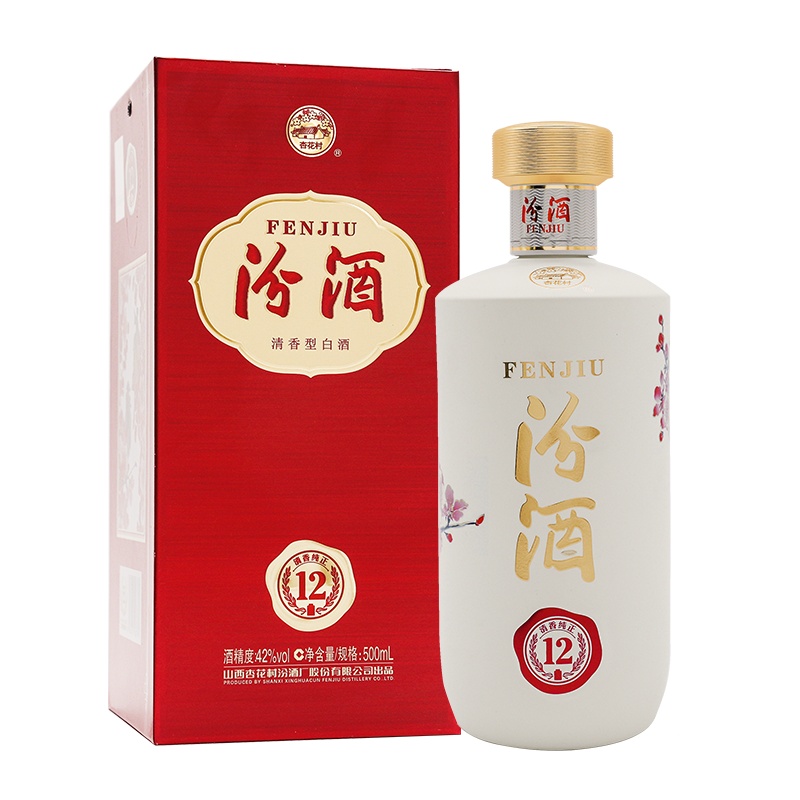 汾酒 匠心12 42度 500ml 单瓶装 清香型白酒