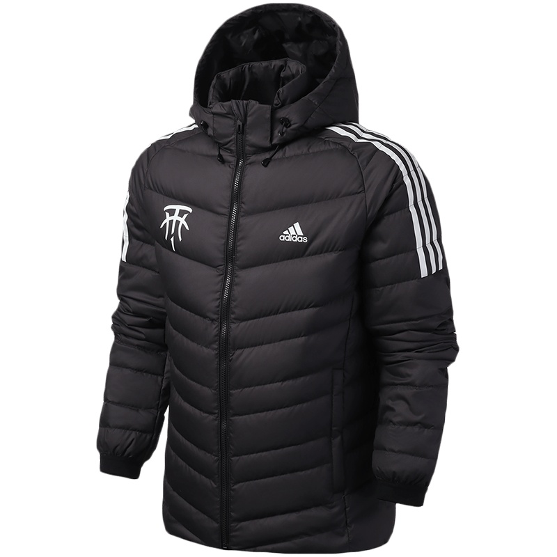 【自营】阿迪达斯男服羽绒服连帽保暖防风篮球休闲运动服EI9712