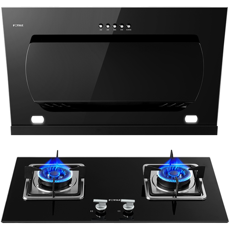 方太(FOTILE) 侧吸按键式 18立方大风量抽吸油烟机 拉附环吸易清洁燃气灶烟灶套餐JCD8+FD21BE