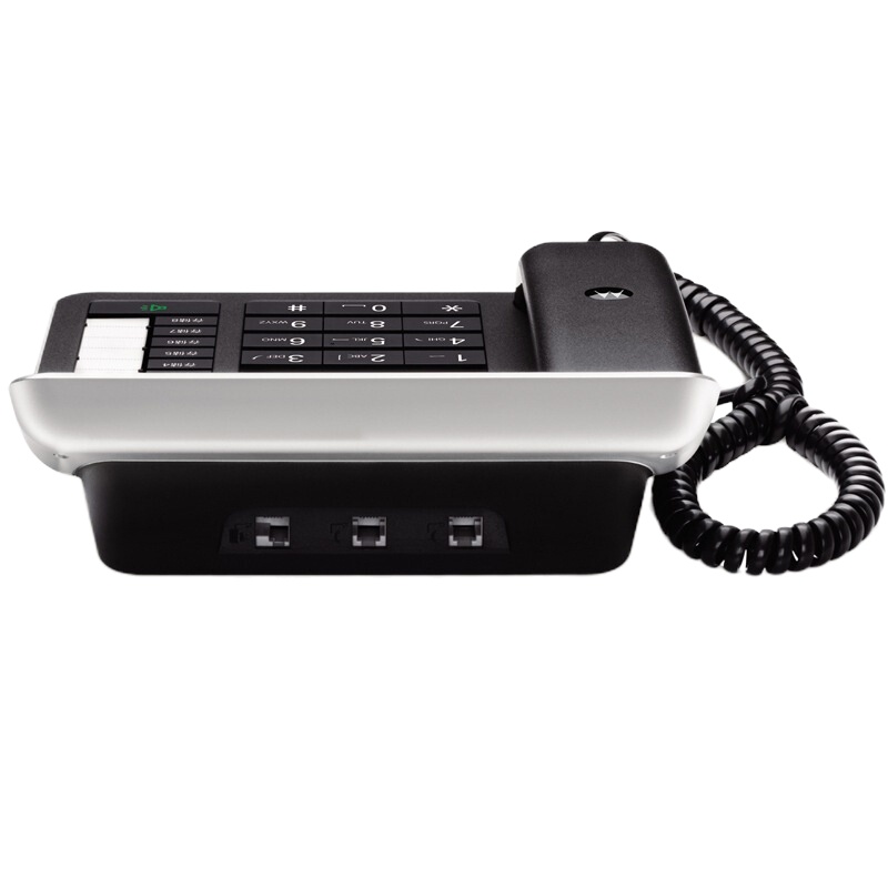 摩托罗拉(Motorola)CT700C 电话机中文SD卡录音电话机有绳电话机座机办公家庭 黑色