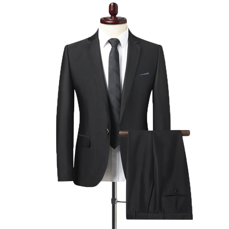 冰洁 2020春秋新款男士休闲西服外套绅士西装男套装