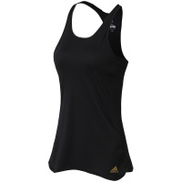 adidas阿迪达斯女子背心跑步健身休闲运动服CF2112 L CF2112黑+金met.