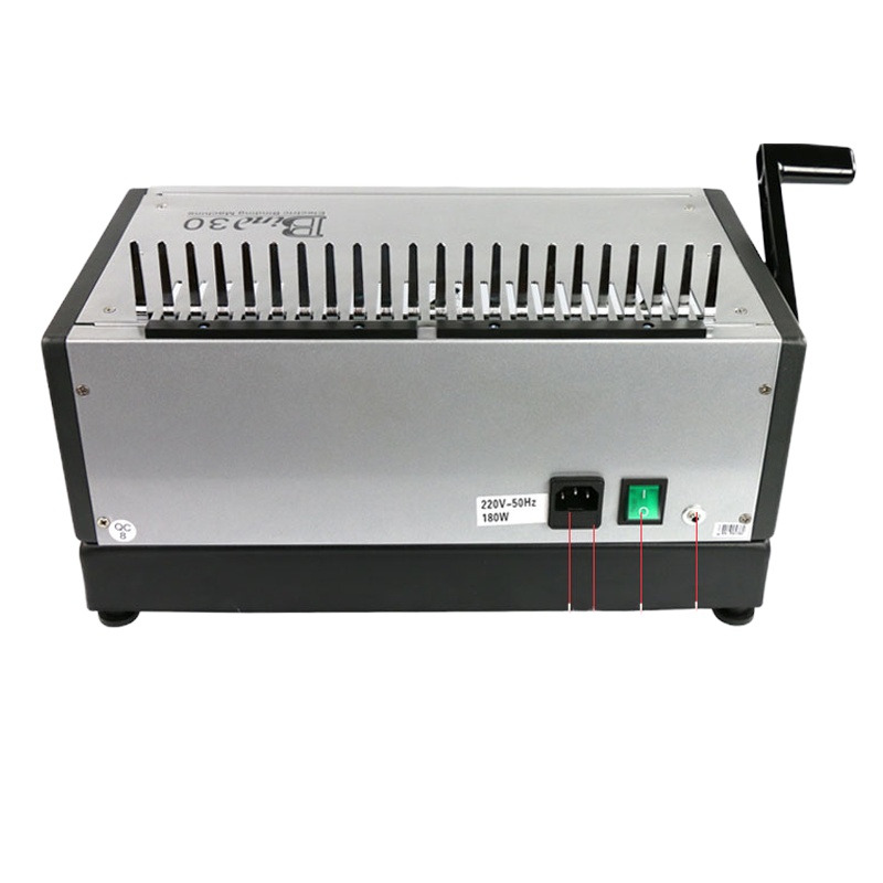 Rapid 胶圈夹条电动装订机EB-30 打孔抽刀全自动打孔机