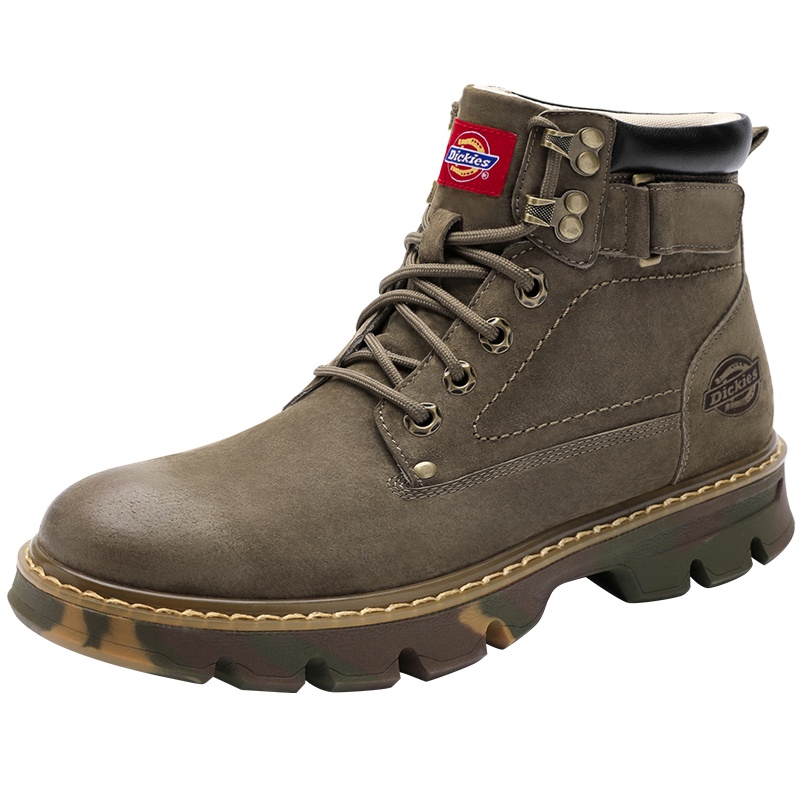 Dickies马丁靴男2020新款中筒靴英伦风真皮工装鞋潮百搭冬季靴子DKM204S93