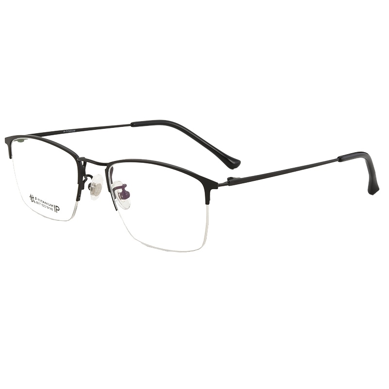 SUN TILES近视眼镜男女钛半框大脸变色防蓝光镜有度数眼睛架男超轻眼镜框