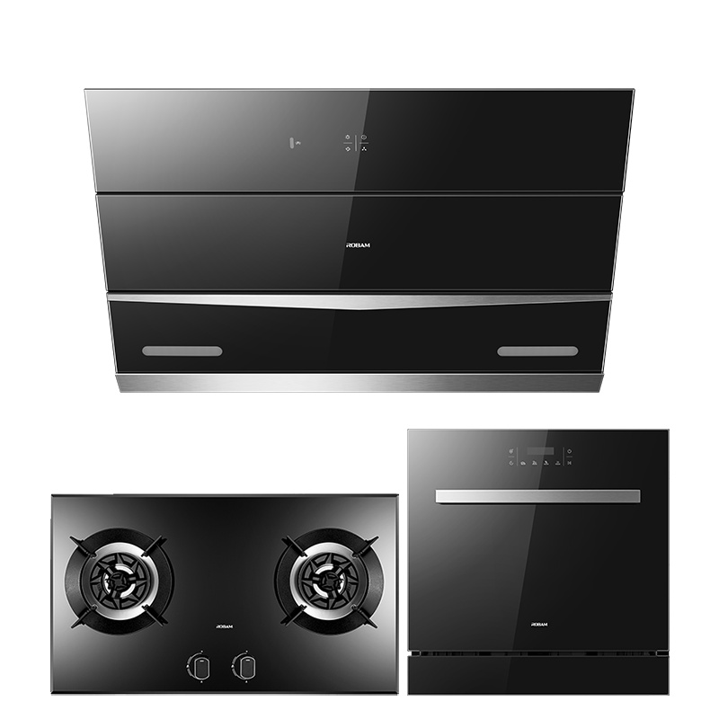 [王者新品]老板(ROBAM)侧吸式油烟机灶具洗碗机套餐27N0H+57B0T+WB773X 22立方大吸力侧吸烟灶套餐