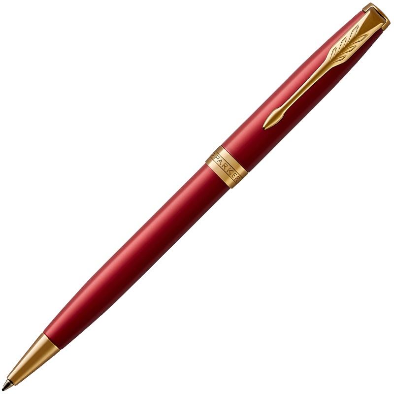 派克(PARKER)新品卓尔宝石红金夹原子笔