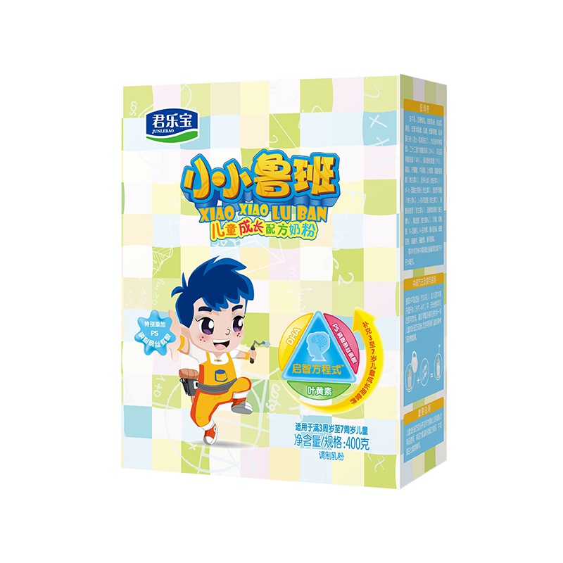 君乐宝(JUNLEBAO) 小小鲁班4段儿童成长奶粉3-6周岁四段 400g*1盒