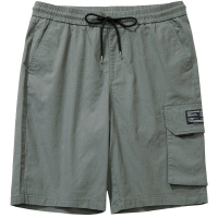 千纸鹤男士裤子2019新款青年时尚休闲松紧腰宽松短裤男潮90237