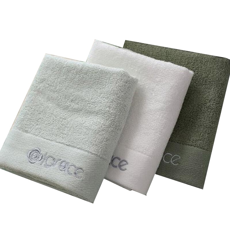 洁丽雅竹纤维绣花方巾方巾 舒适滑腻小毛巾