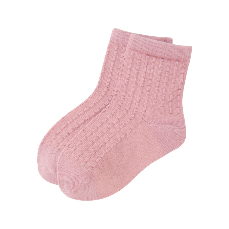 浪莎童趣儿童短袜女2-3岁小女孩粉色公主袜新款6双混装