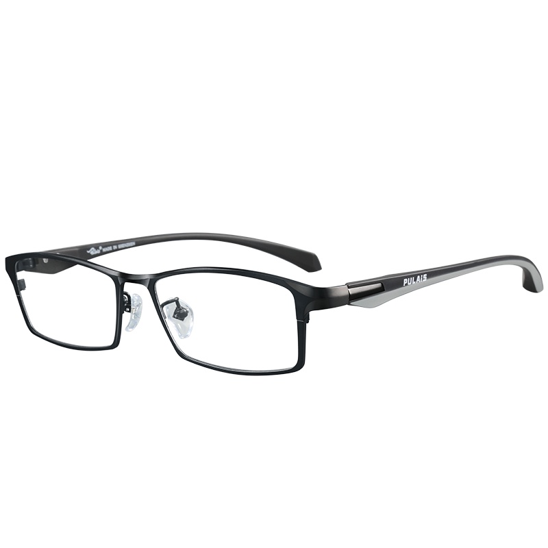 普莱斯(Pulais)近视眼镜架男款全框TR90近视眼镜框609 黑色(商家发货 配镜请联系客服)