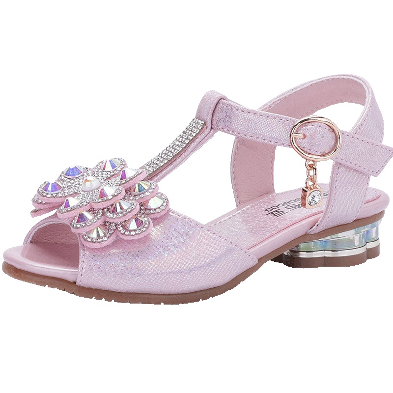 巴布豆童鞋女童凉鞋2019夏季韩版中大童时尚儿童公主鞋女