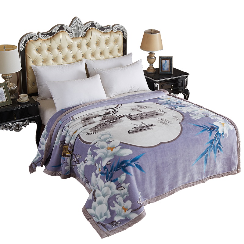 恒源祥家纺双层云毯保暖加厚秋冬绒面毛毯200*230cm