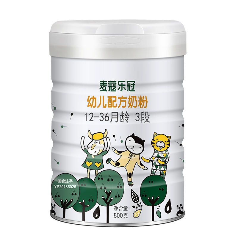 麦蔻Moohko 乐冠3段800克罐装丹麦原罐进口幼儿配方奶粉