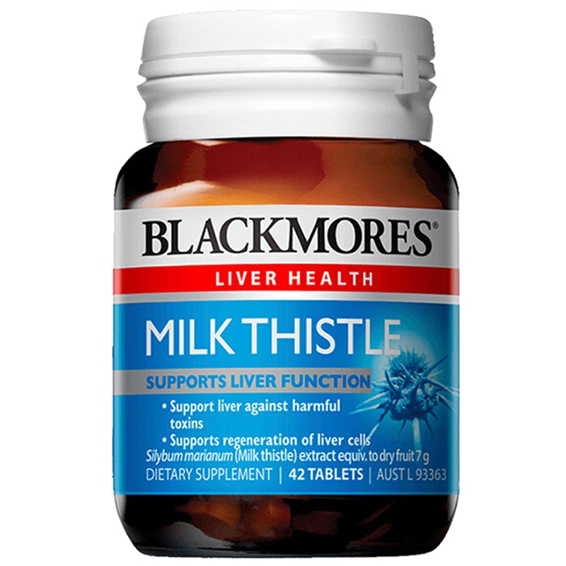 Blackmores澳佳宝 奶蓟精华片膳食营养补充剂42片/瓶 熬夜加班应酬必备 澳洲进口