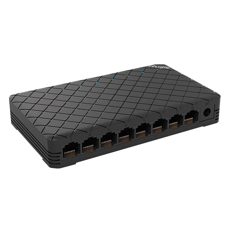 睿易 锐捷易网络千兆塑壳交换机 RG-ES08G 8口千兆