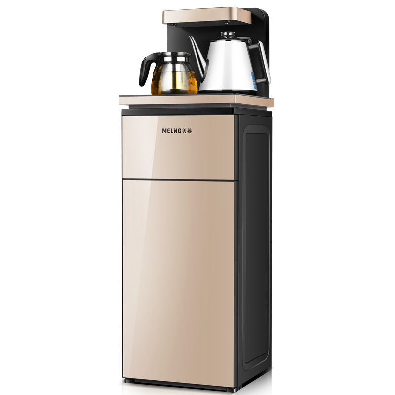 美菱(MELING)MY-C211-B立式冰温热型多功能智能茶吧机 能遥控冰温热款下置水桶家用饮水机