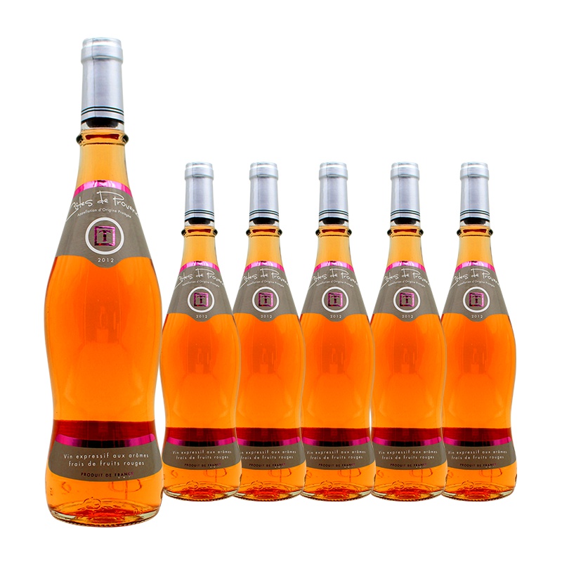 法国原瓶进口葡萄酒 泰妮丝普罗旺斯桃红葡萄酒 Tanins Cotes de Provence 整箱装750ml*6