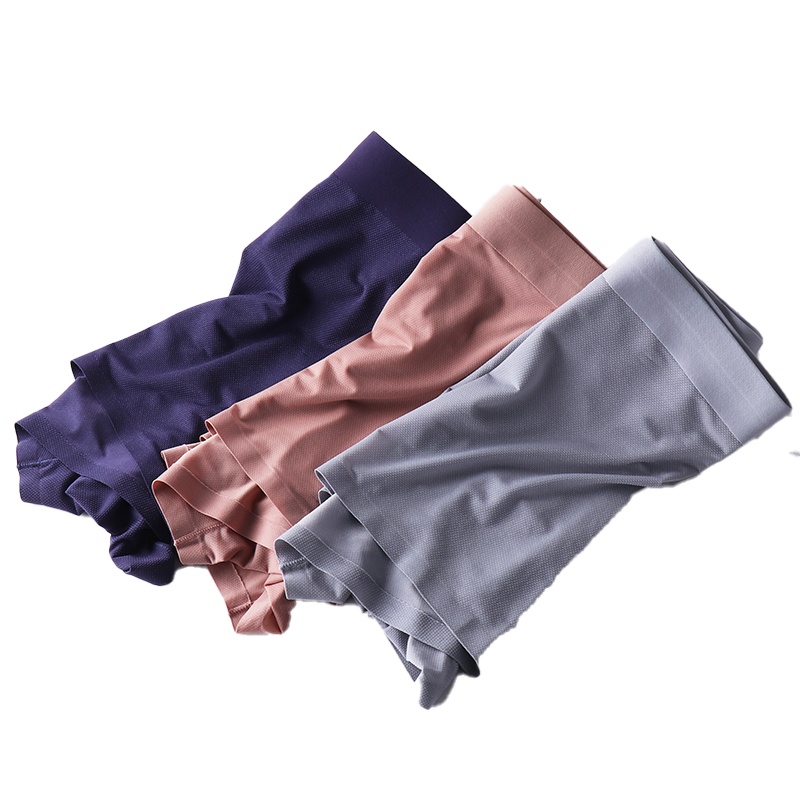 蒙洛里克男士冰丝内裤男平角裤四角裤薄款透气无痕潮流8055