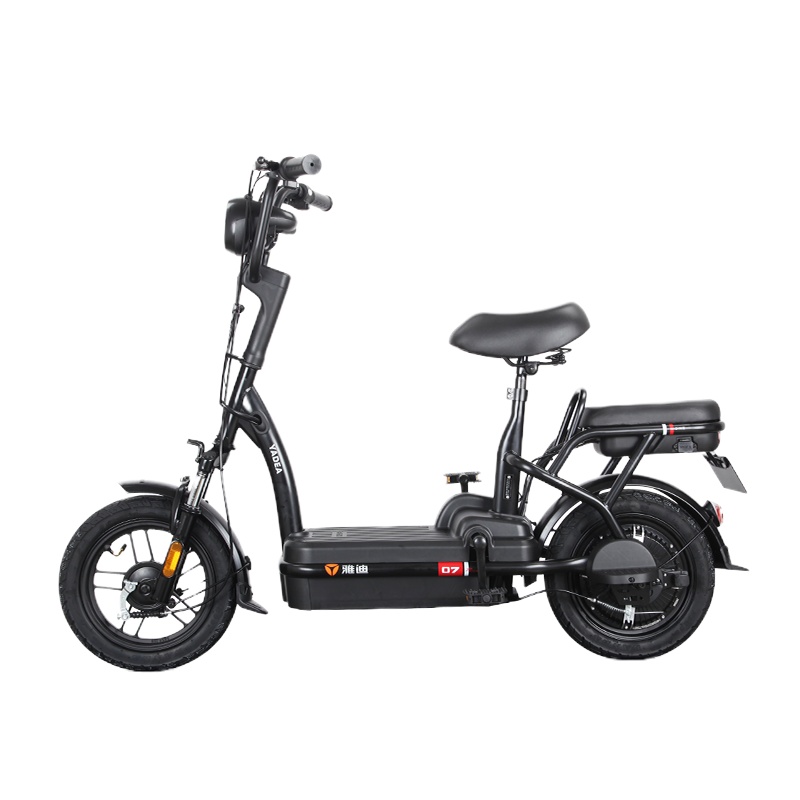 雅迪(yadea)新款电动车小钢炮清新靓丽迷你电动自行车透镜LED大灯 小钢炮黑色