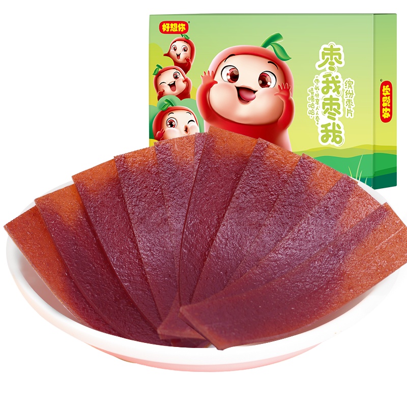 [好想你_缤纷枣片320g]混装枣片阿胶味野酸味原味组合装儿童零食