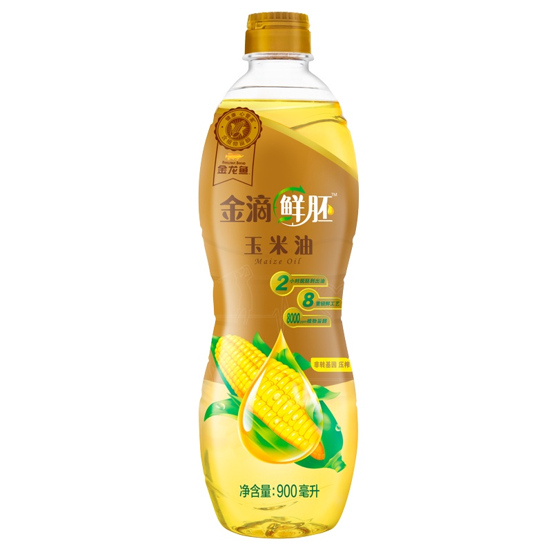 金龙鱼 金滴鲜胚玉米油食用油900ML
