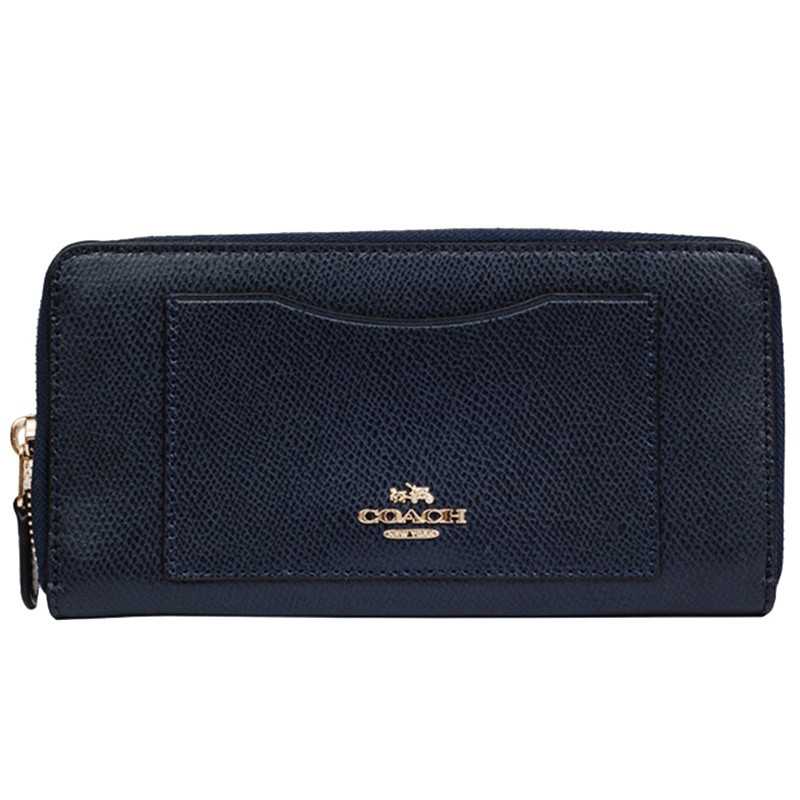 COACH/蔻驰女士长钱夹大卡位拉链牛皮革钱包手包