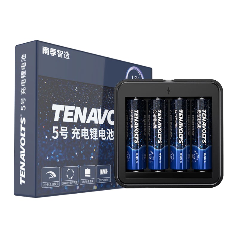 南孚 锂可充5号充电电池USB2/4节套装 1.5V恒压快充五号充电锂电池USB电池适用游戏手柄相机 8粒套装