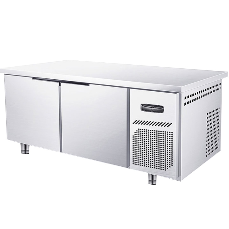 德玛仕(DEMASHI)商用厨房冷冻冷藏工作台 水吧台保鲜工作台 奶茶店操作台冰柜1.8米冷藏
