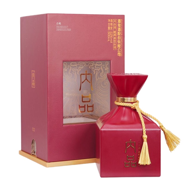 酒鬼酒 52度内品 馥郁香型白酒500ml 国产高度白酒