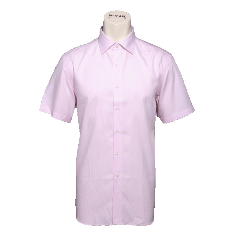 美尔雅(MAILYARD)男子夏季休闲衬衫短袖男士免烫休闲衬衣格纹 043