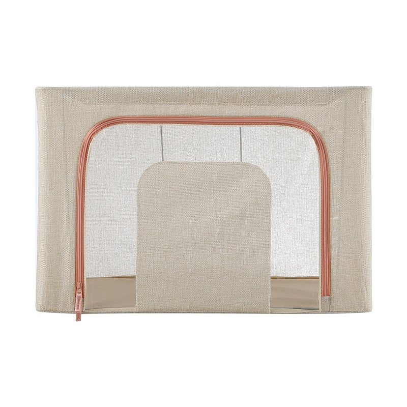 星优衣服收纳箱家用棉麻布艺衣物整理盒箱子衣柜可折叠搬家储物筐