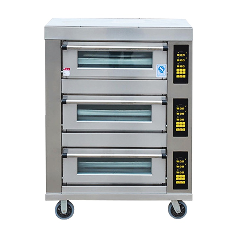 埃利斯(AILISI)商用厨房商用高温烤箱 披萨蛋糕面包西餐后厨 大型月饼烘炉 电烤箱三层三盘电脑款