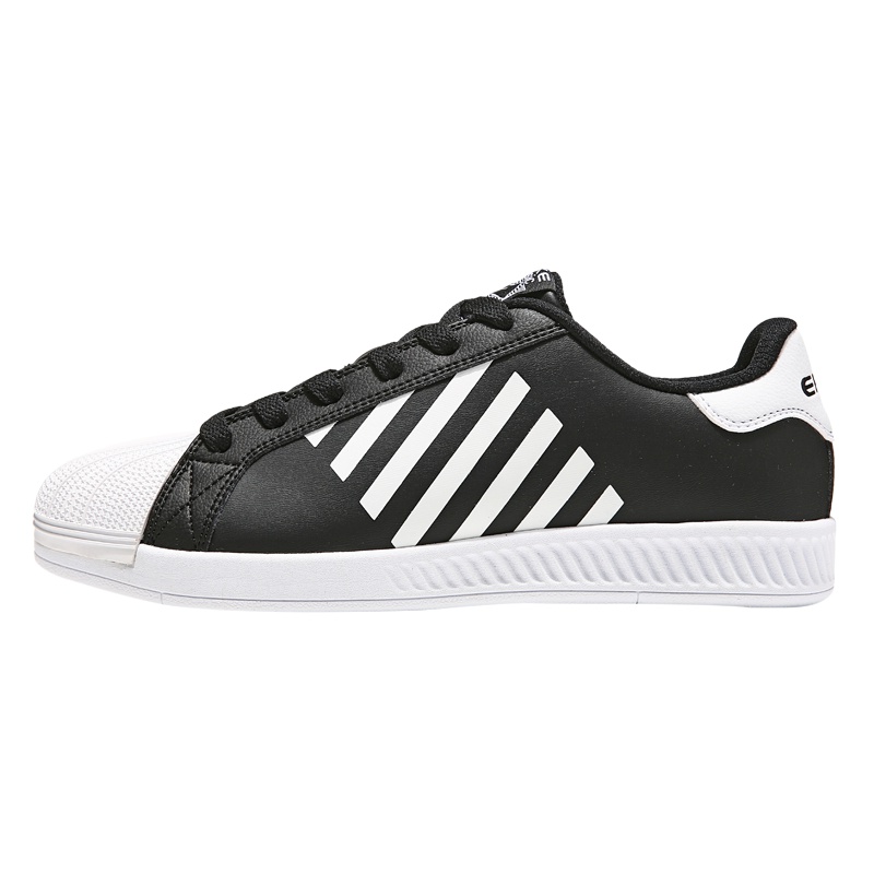 鸿星尔克（ERKE）板鞋女春季季新款皮面鞋子耐磨滑板 运动鞋女 休闲鞋