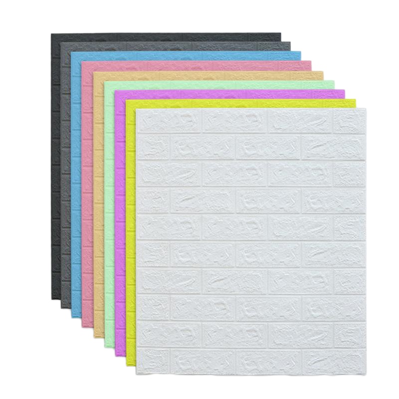 墙纸自粘3d立体护墙贴装饰隔音加厚家用宿舍客厅防水耐磨儿童防撞 白色升级款十片装 大