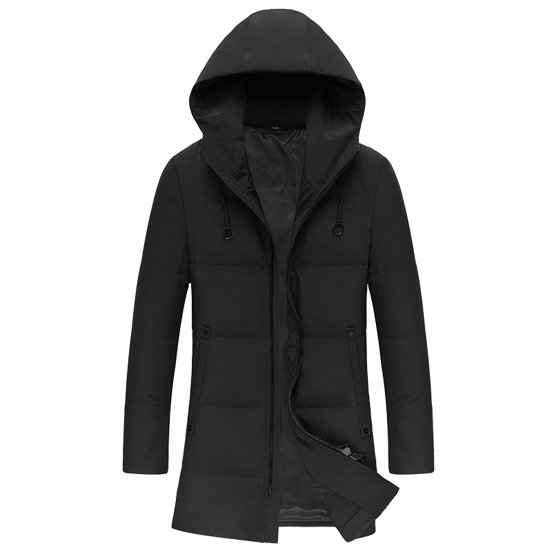 罗蒙(ROMON)冬季男士商务休闲连帽羽绒服