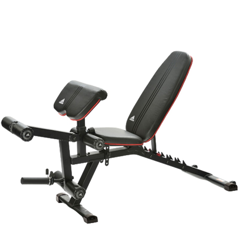 阿迪达斯(adidas)多功能可调节仰卧板ADBE-10238 仰卧起坐辅助器 腹肌训练健身减肥器材 收腹哑铃凳